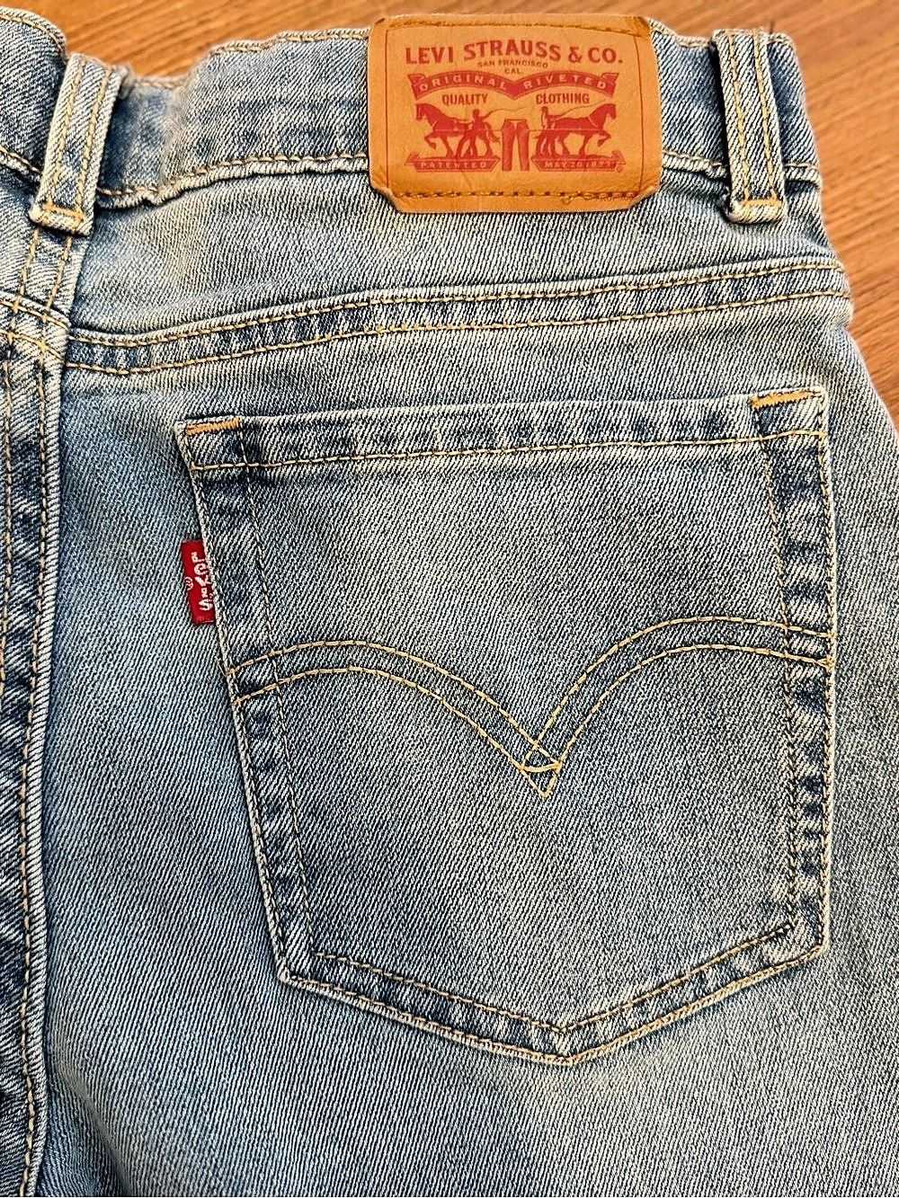 Levi's 726 Flare Jeans in Blue Waist 16